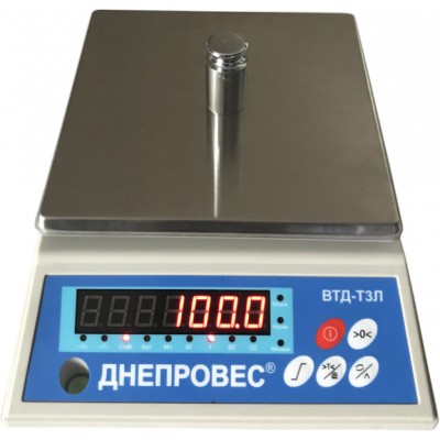 Порційні ваги до 6 кг Дніпровес ВТД-6Т3Л, точність 1 г
