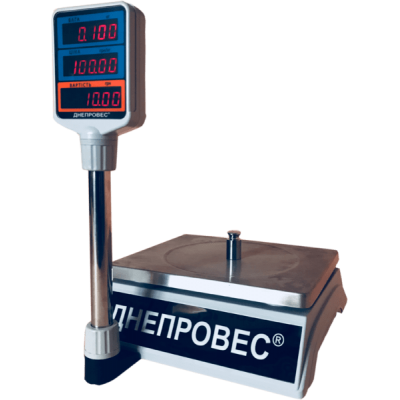 Торгові ваги 30 кг Дніпровес ВТД-30Т2-СВ