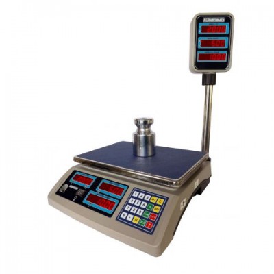 Весы торговые настольные электронные ВТНЕ/2-30Т2 RS до 30 кг