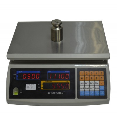 Весы торговые Днепровес ВТД-30ЕЛ1 (F902H-30ED1)
