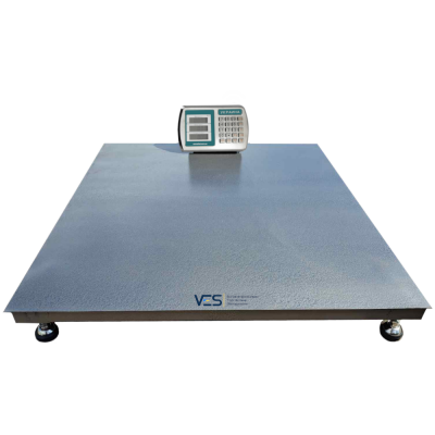 Платформні ваги на 500 кг (1000х1000 мм) від виробника Горизонт, з калькулятором, серія «ЕКОНОМ»