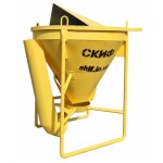 Бункер бадья для бетона Скиф 1 куб БК – 1 (с капюшоном) Бункер бадья для бетона Скиф 1 куб БК – 1 (с капюшоном)