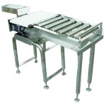 Режектор (сборник) с пневмопоршнем на ременном конвейере CAS BP350/400 (Belt Pusher)