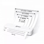 Портативний акумуляторний термопринтер UKRMARK 831WT, термопапір А4, 300dpi, бездротовий, Bluetooth/USB, білий Портативний акумуляторний термопринтер UKRMARK 831WT, термопапір А4, 300dpi, бездротовий, Bluetooth/USB, білий