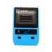 Портативный термопринтер UKRMARK DP23BL, USB/Bluetooth, рулоны 15-58 мм, для чеков/этикеток, синий. Печать на термобумаге и полимерных этикетках.