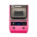 Портативный термопринтер UKRMARK DP23PK, USB/Bluetooth, рулоны 15-58 мм, для чеков/этикеток, розовый. Печать на термобумаге и полимерных этикетках