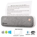 Портативний акумуляторний термопринтер UKRMARK A40GR для друку на термопапері А4, Bluetooth/USB, сірий Портативний акумуляторний термопринтер UKRMARK A40GR для друку на термопапері А4, Bluetooth/USB, сірий