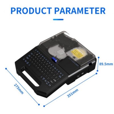Портативный термотрансферный принтер UKRMARK 550 PC LI, для печати на кембриках, термоусадочных трубках, этикетках, клавиатура: QWERTY, с подключение Портативный термотрансферный принтер UKRMARK 550 PC LI, для печати на кембриках, термоусадочных трубках, этикетках, клавиатура: QWERTY, с подключение