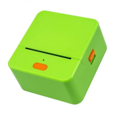 Портативный принтер этикеток UKRMARK UP1GN+Bluetooth, зеленый, рулоны 20 - 58 мм, печать на термобумаге и полимерных этикетках