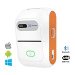 Портативний термопринтер UKRMARK DP26WT Bluetooth, білий, рулон 20 - 58 мм, для друку етикеток і чеків Портативний термопринтер UKRMARK DP26WT Bluetooth, білий, рулон 20 - 58 мм, для друку етикеток і чеків