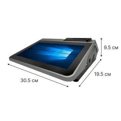 Бюджетний сенсорний ПОС термінал POS Vector Harper 11.6" 8 Гб/128 Гб 2-в-1 на Windows із вбудованим принтером чеків