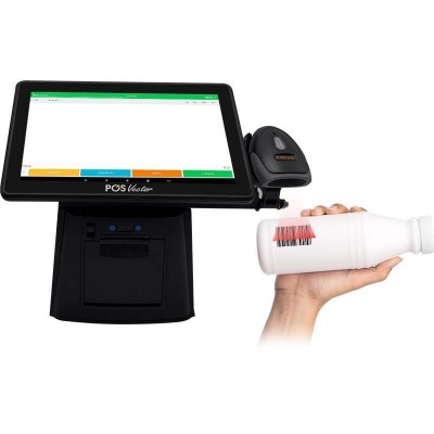 Комплексная касса 5-в-1 SHIVA POS Android 13 для магазина и торговли. POS-терминал + принтер чеков + сканер штрихкодов + держатель + ПО